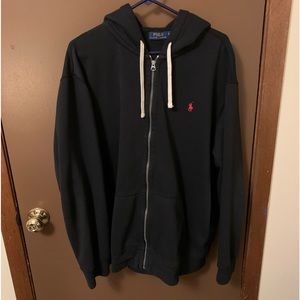 Men’s polo zip up hoodie